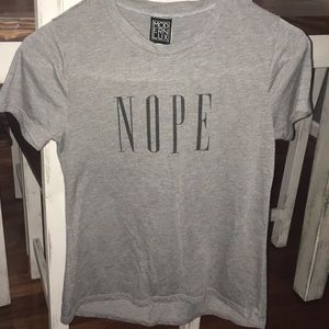 Grey NOPE shirt